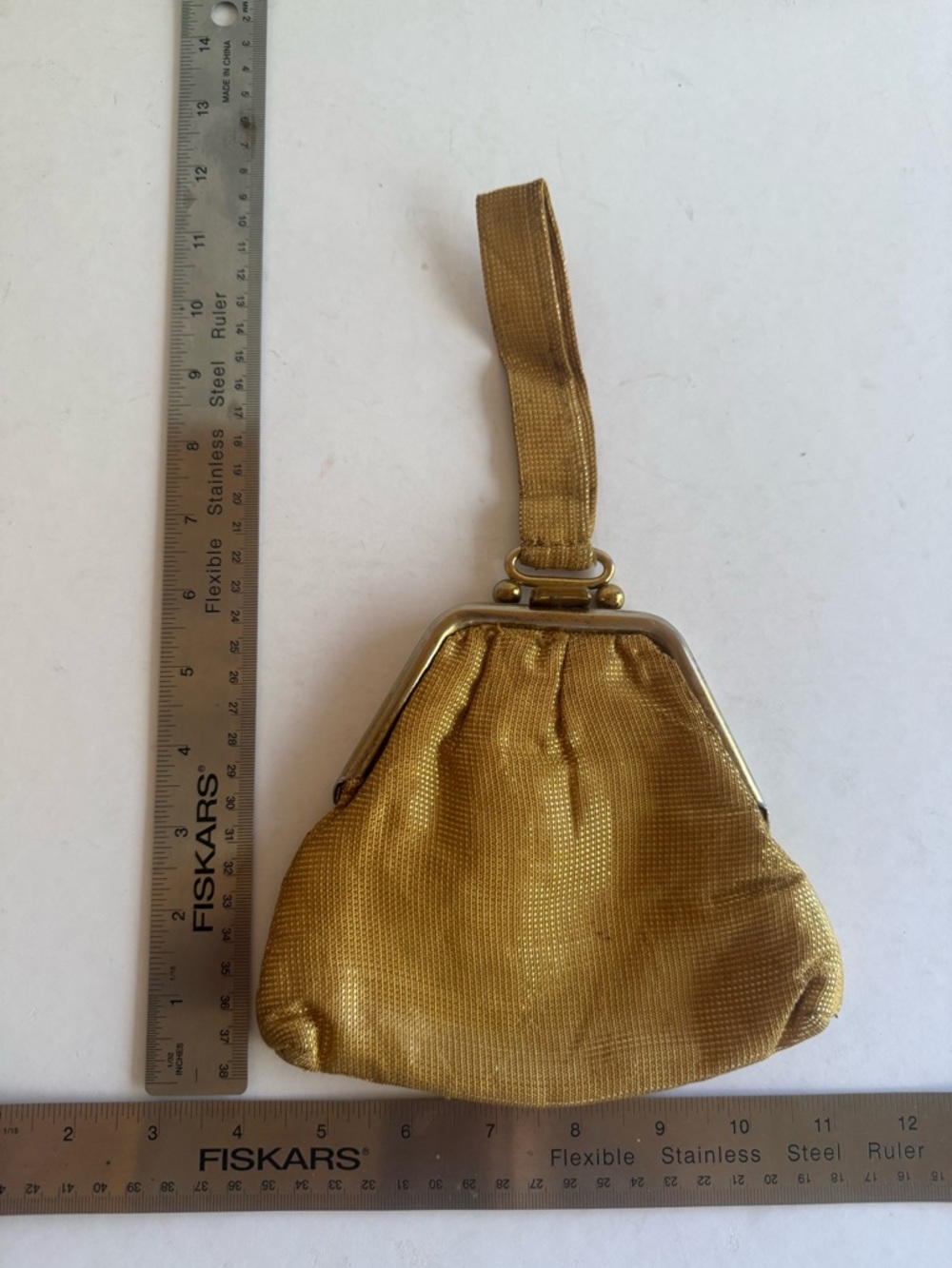 Vintage Gold Wristlet Evening Bag